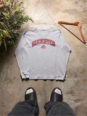 Gray Buckeyes Crewneck Sweatshirt - Classic Collegiate Pullover